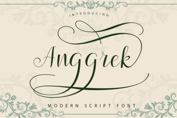 Anggrek: A Modern Script Font for Feminine Branding