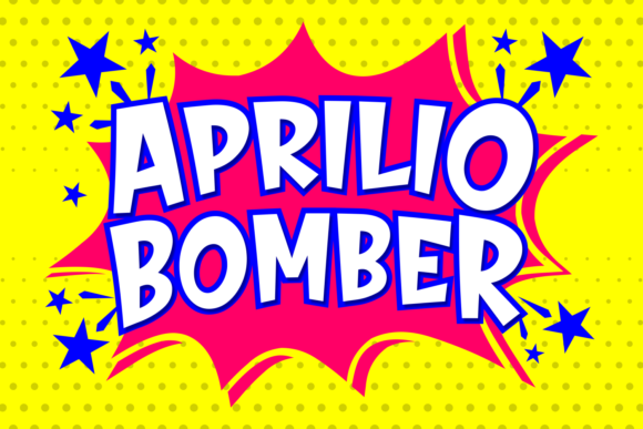 Aprilio Bomber: A Creative Script Font for Bold Projects