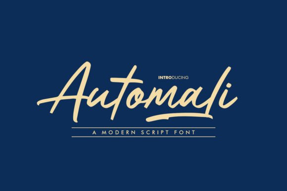 Automali: A Script Font for Modern, Elegant Design Projects