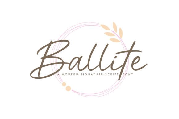 Ballite: A Modern Script Font for Elegant Designs