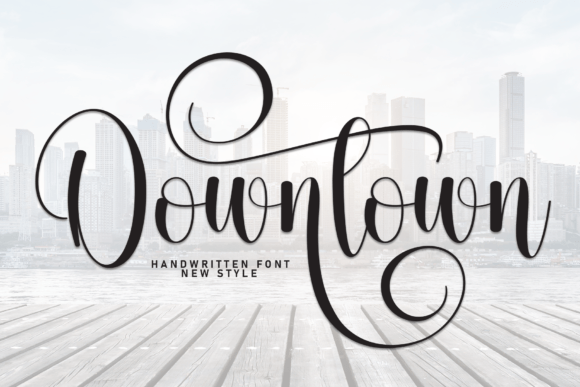Downtown: A Modern Handwritten Font for Authentic Design