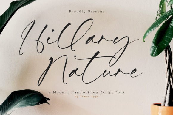 Hillary Nature: A Script Font for Elegant, Handmade Designs