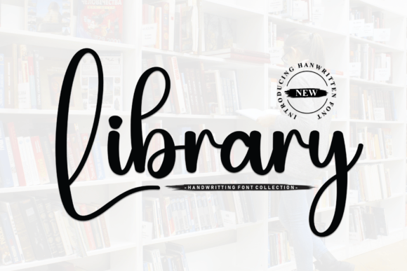 Library: A Script Font That Feels Like a Well-Loved Book