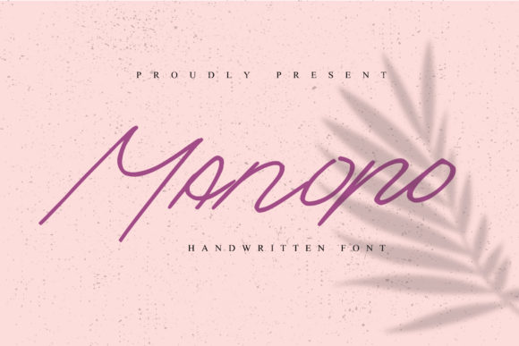 Manopo: A Delicate Script Font for Modern, Elegant Designs