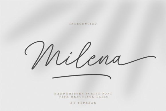 Milena: The Elegant Script Font for Authentic Design