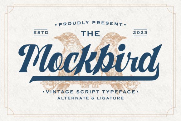 Mockbird: A Vintage Script for Authentic Branding
