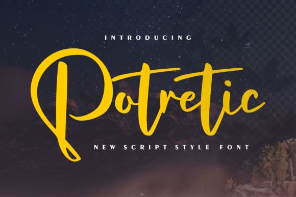 Potretic: A Modern Script for Lasting Elegance