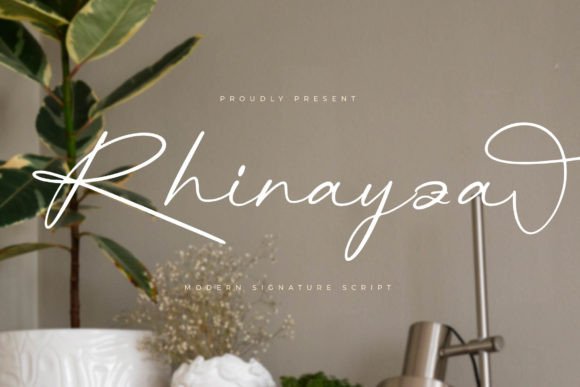 Rhinayza: A Modern Signature Script for Luxury Projects