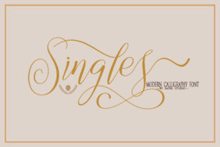 Singles: The Elegant Script Font for Luxurious Design