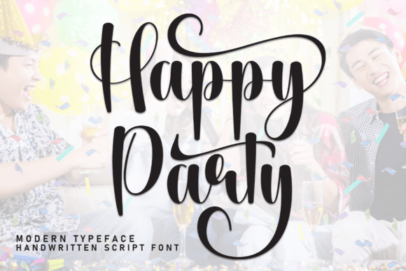 The Elegance of Happy Party: A Script Font for Modern Designs