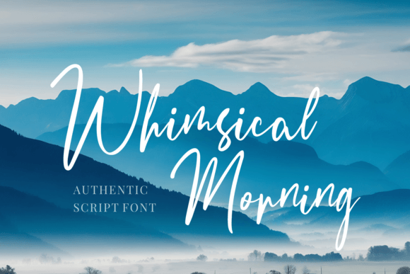 Whimsical Morning: A Script Font for Elegant Design